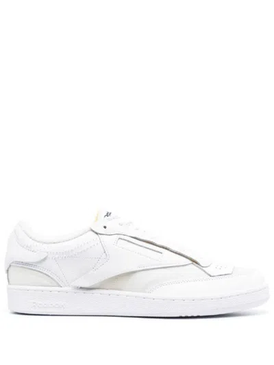 Reebok White Leather And Fabric Project 0 Cc Memory Of V2 Sneakers