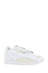Reebok White Leather And Fabric Project 0 Cl Memory Of V2 Sneakers In T1003