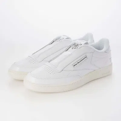 Pre-owned Reebok White Mountaineering Club C 85 Vintage White Chalk Black 100218232 Us10.5