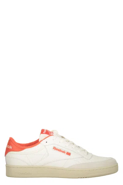 Reebok White Sneakers With Orange Details In Multi