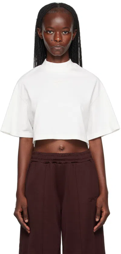 Reebok White Vector T-shirt In Bones