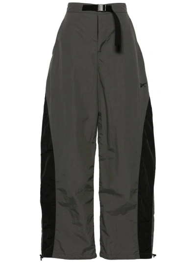 Reebok Panelled Wide-leg Trousers In Grey