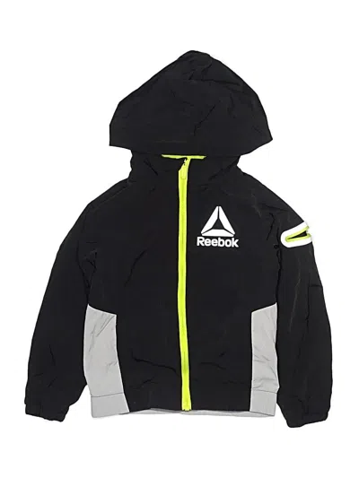 Pre-owned Reebok Kids' Windbreaker Jacket In Black