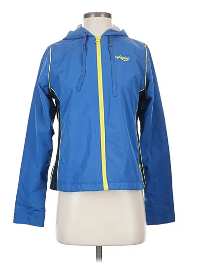 Pre-owned Reebok Windbreaker Jacket In Blue