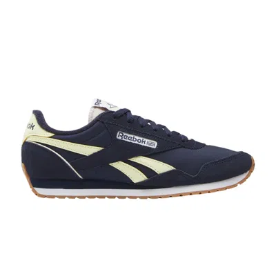 Pre-owned Reebok Wmns Classic Az 'vector Navy Yellow Haze' | Blue | Women's Size 10