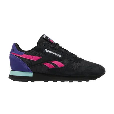 Pre-owned Reebok Wmns Classic Leather 'black Proud Pink Bold Purple' | Women's Size 9.5