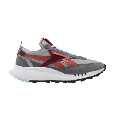 Pre-owned Reebok Wmns Classic Leather Legacy 'shark Burgundy' In Grey