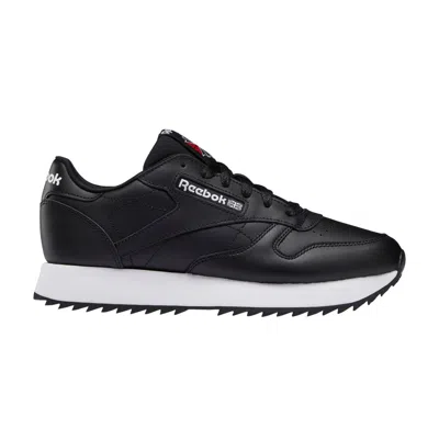 Pre-owned Reebok Wmns Classic Leather Ripple 'black White'