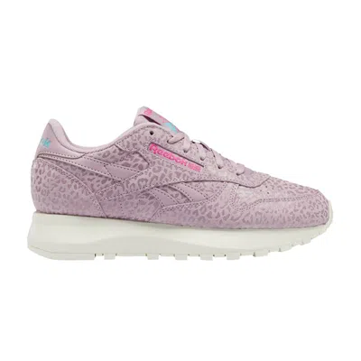 Pre-owned Reebok Wmns Classic Leather Sp 'infused Lilac Leopard' In Purple