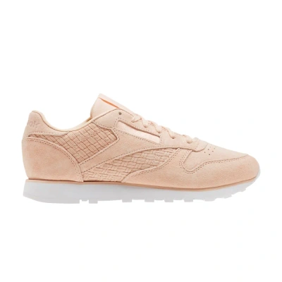 Pre-owned Reebok Wmns Classic Leather Woven Emb 'desert Dust' In Copper