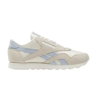 Pre-owned Reebok Wmns Classic Nylon 'bone Pale Blue' In White