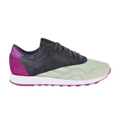 Pre-owned Reebok Wmns Classic Nylon Cb 'sage Coal' In Green