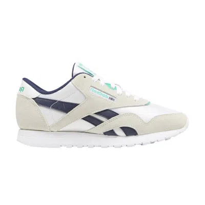 Pre-owned Reebok Wmns Classic Nylon 'white Vector Navy' | Women's Size 6.5