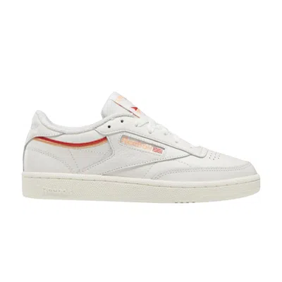 Pre-owned Reebok Wmns Club C 85 'chalk Sunbaked Orange' In White