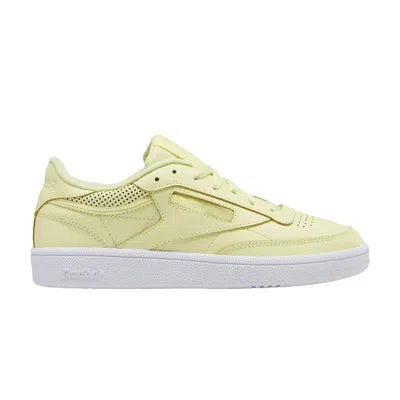 Pre-owned Reebok Wmns Club C 85 'lemon Glow' | Yellow | Women's Size 10