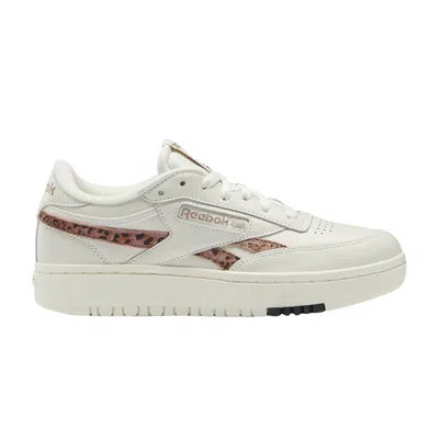 Pre-owned Reebok Wmns Club C Double 'cheetah' | White | Women's Size 11