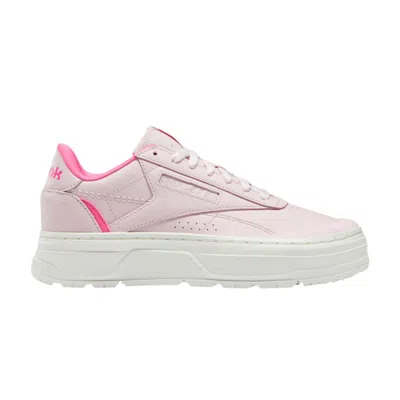 Pre-owned Reebok Wmns Club C Double Geo 'frost Berry' In Pink
