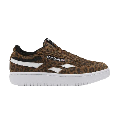 Pre-owned Reebok Wmns Club C Double Revenge 'animal Print' In Brown