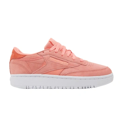 Pre-owned Reebok Wmns Club C Double 'twisted Coral' In Orange
