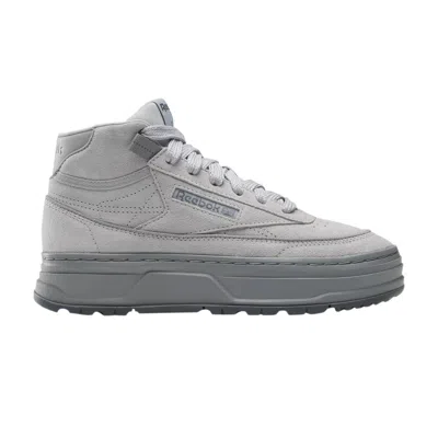 Pre-owned Reebok Wmns Club C Geo Mid 'pure Grey' | Women's Size 10.5 In Gray