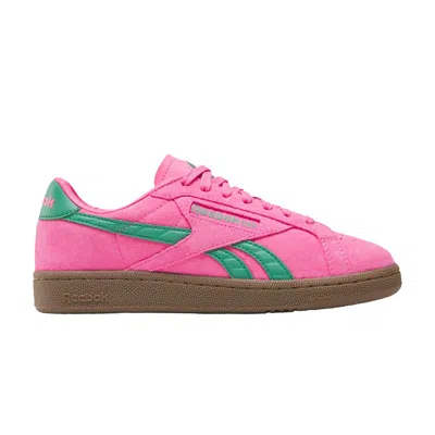Pre-owned Reebok Wmns Club C Grounds Uk 'atomic Pink Upgrade Green' | Women's Size 8