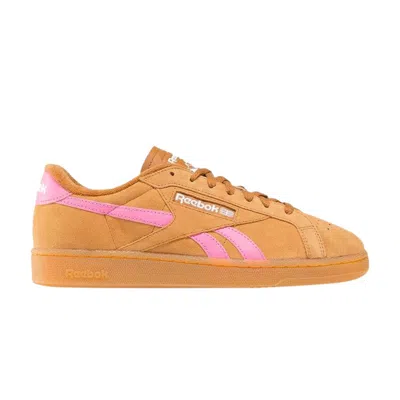 Pre-owned Reebok Wmns Club C Grounds Uk 'wild Brown True Pink Gum' | Women's Size 6