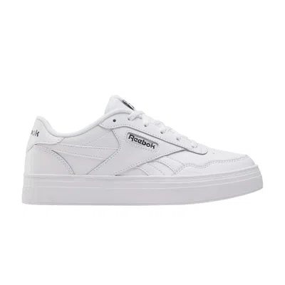 Pre-owned Reebok Wmns Court Advance Bold 'white/white/core Black' | Women's Size 7.5