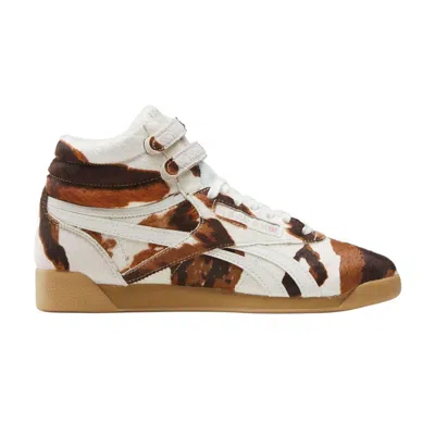 Pre-owned Reebok Wmns Freestyle Hi 'cow' | Brown | Women's Size 9