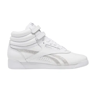 Pre-owned Reebok Wmns Freestyle High 'white Glitter'