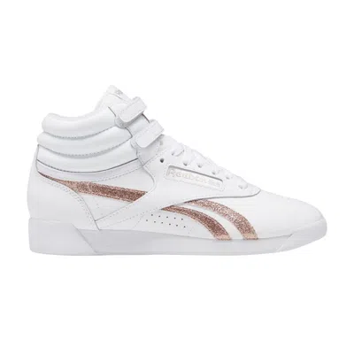 Pre-owned Reebok Wmns Freestyle High 'white Rose Gold'