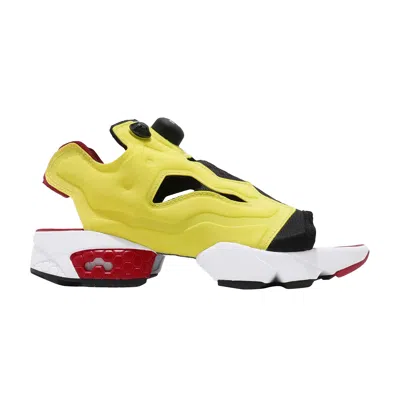 Pre-owned Reebok Wmns Instapump Fury Sandal 'steel' In Yellow