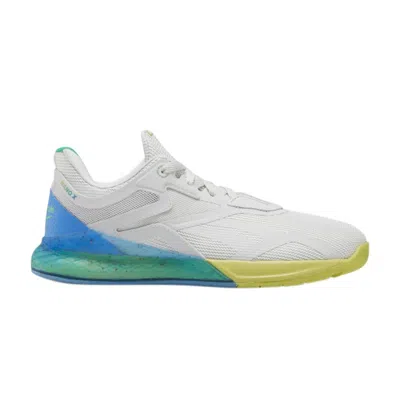 Pre-owned Reebok Wmns Nano X 'chartreuse Blue' In White