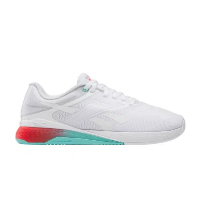 Pre-owned Reebok Wmns Nano X5 'white Aqua Energy Red' | Women's Size 9