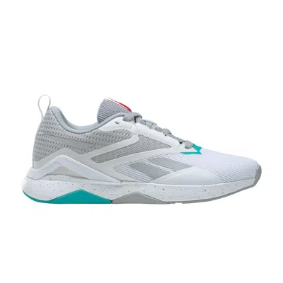 Pre-owned Reebok Wmns Nanoflex Tr 2.0 'pure Grey Classic Teal'