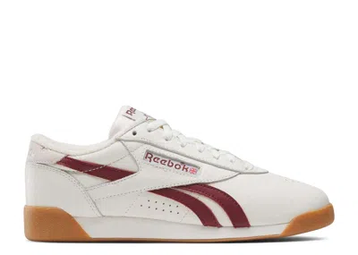 Reebok Wmns  Freestyle Lo 'chalk Classic Burgundy Gum' In White