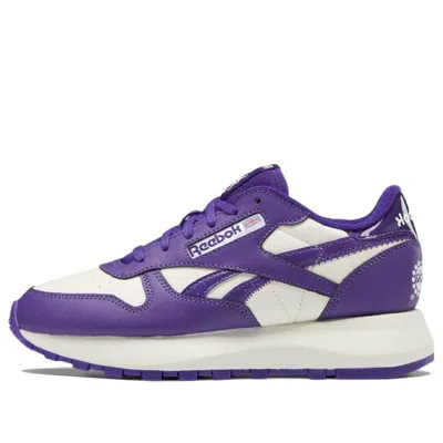 Reebok Womens  Classic Leather Sp In White/purple