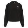 Reebok (wmns)  Round Neck Knitted Loose Casual Pullover Sweatshirt 'black'