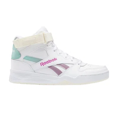 Pre-owned Reebok Wmns Royal Bb4500 High Strap 'white Infused Lilac Teal' | Women's Size 11
