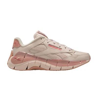 Pre-owned Reebok Wmns Zig Kinetica 2.5 Plus 'canyon Coral' In Cream