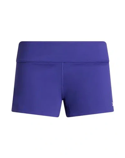 Reebok Woman Shorts & Bermuda Shorts Purple Size Xl Polyamide, Elastane In Blue