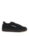 Reebok Woman Sneakers Black Size 8 Leather In Black