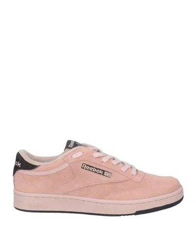Reebok Woman Sneakers Pastel Pink Size 6 Leather, Textile Fibers