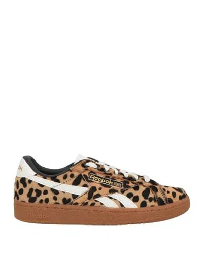 Reebok Woman Sneakers Sand Size 8 Leather In Brown
