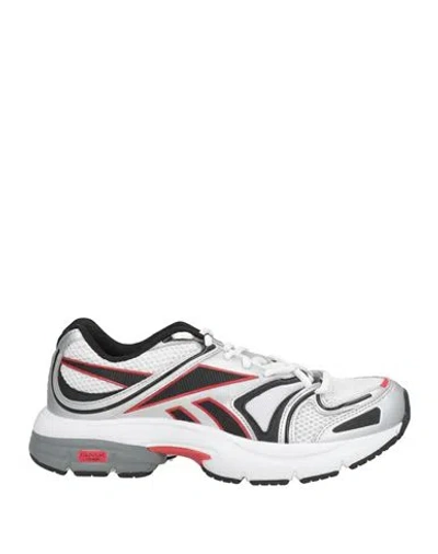 Reebok Woman Sneakers Silver Size 7.5 Synthetisches Material, Textile Fibers In Multi