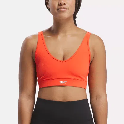 Reebok Women's Active Collective Dreamblend Bra In Dynamic Red