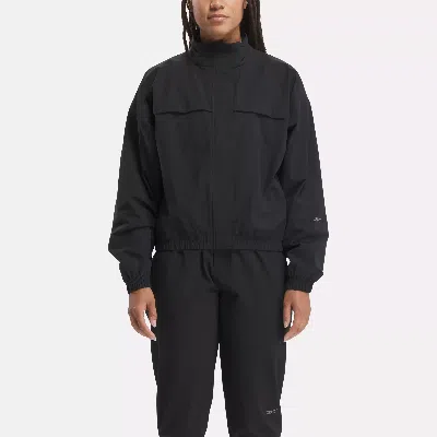 Reebok Women's Active Collective Skystretch Woven Jacket In Black