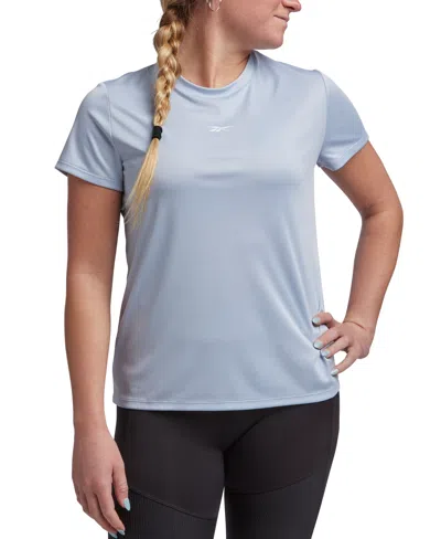 Reebok Women's Active Identity Performance Logo Tech T-shirt In Pale Blue