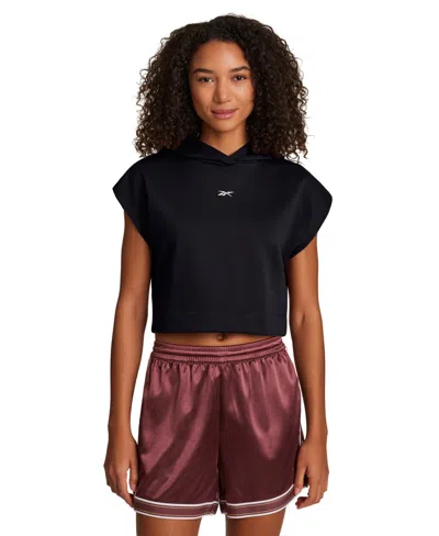 Reebok Women's Basketball Stitch Pull-on Hoodie In Black