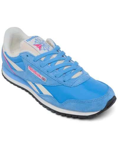 Reebok Women's Classic Az Casual Sneakers From Finish Line In Blue,chalk
