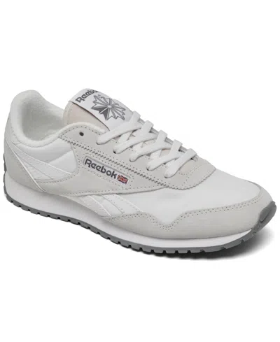 Reebok Women's Classic Az Casual Sneakers From Finish Line In Gray,white